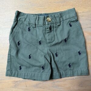Ralph Lauren Green Embroidered Shorts